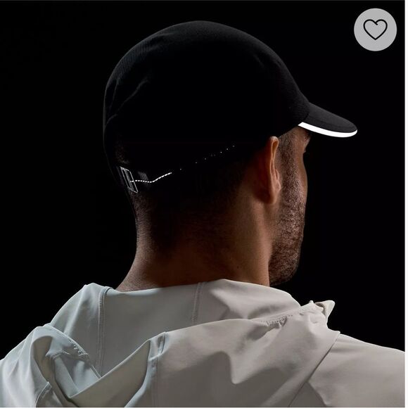 lululemon L/XL Black Unisex Fast & Free WovenAir Vent Running Hat - Picture 3 of 14